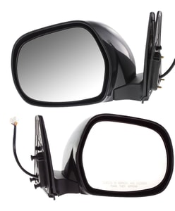 Power Mirror Pair/Set for Lexus GX470 2003-2009, Right Passenger and Left Driver, Manual Folding, Heated, Paintable, with Memory, Replacement