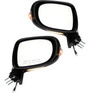 Mirror Pair/Set for Lexus IS250/IS350 2009-2013, Right Passenger and Left Driver, Power, Manual Folding, Heated, Paintable, with Puddle Light, without Auto Dimming and Memory, without Luxury/Sport Package, Excluding C Models, Replacement