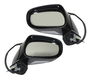 Mirror Pair/Set for Lexus IS250/IS350 2006-2008, Right Passenger and Left Driver, Power, Manual Folding, Heated, Paintable, with Memory and Puddle Light, without Auto Dimming Replacement