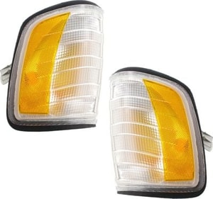 Park/Signal Light Assembly Pair/Set for Mercedes-Benz E-Class 1994-1995, Right Passenger and Left Driver Corner Light Replacement
