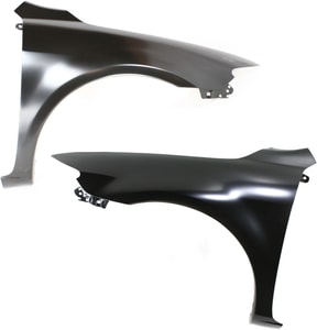 Front Fender Pair/Set for Mazda Mazda 6 2003-2008, Right Passenger and Left Driver, Primed (Ready to Paint), without Turbo or Spoiler or Signal Light and Molding Hole, Replacement