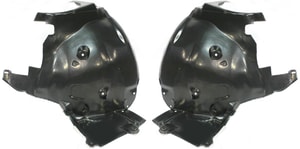 Front Fender Liner Pair/Set for 2001-2007 Mercedes-Benz C-Class, Right Passenger and Left Driver, Rear Section, Sedan/Wagon Replacement
