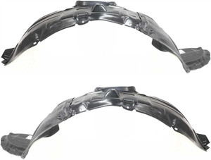 Front Fender Liner Pair/Set for 2004-2009 Mazda 3, Right Passenger and Left Driver Side Replacement