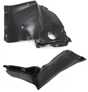 Pair/Set - Front Fender Liner for 2001-2007 Mercedes-Benz C-Class Sedan/Wagon, Right Passenger and Left Driver Front Lower Section, Replacement Set