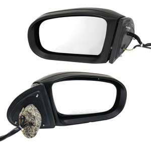 Power Adjustable Heated Mirror Pair/Set for Mercedes-Benz S-class 2003-2006, Right Passenger and Left Driver, Power Folding, Paintable, with Memory, Puddle and Signal Light, without Auto Dimming Replacement
