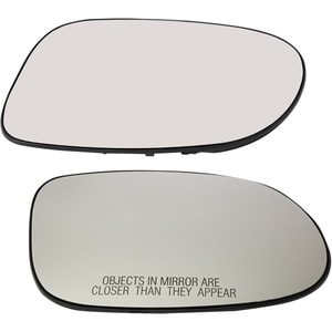 Pair/Set - Heated Mirror Glass for Mercedes-Benz CLK-Class 2003-2009, SL-Class 2003-2004, Right Passenger and Left Driver, with Backing Plate Replacement Set