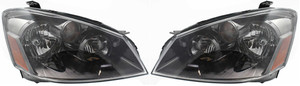 Pair/Set - Headlight Assembly for 2005-2006 Nissan Altima, Halogen, Right Passenger and Left Driver, Compatible with S/SE/SL Model, Replacement