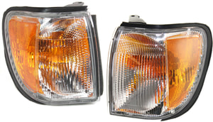 Corner Light Assembly Pair/Set for Nissan Pathfinder, 1999-2004, Right Passenger and Left Driver, Replacement