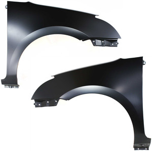 Front Fender Pair/Set for 2007-2012 Nissan Sentra Base/S/SL Models, Right Passenger and Left Driver, Steel, Primed (Ready to Paint), Replacement