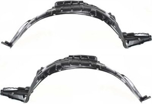 Front Fender Liner Pair/Set for Nissan Altima, 2000-2001, Right Passenger and Left Driver, Replacement