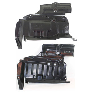 Front Engine Splash Shield Pair/Set for 1998-2001 Nissan Altima, Right Passenger and Left Driver Sides, Replacement