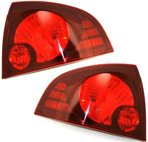 Tail Light Assembly Pair/Set for 2004-2006 Nissan Sentra, Right Passenger and Left Driver, Compatible with SE-R/SE-R Spec V Models, Replacement