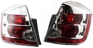 Tail Light Assembly Pair/Set for Nissan Sentra 2007-2009, 2.0L Engine, Includes Right Passenger and Left Driver Side, Replacement