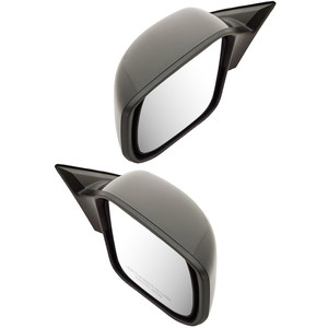 Mirror Pair/Set for Nissan Altima 2013-2018, Right Passenger and Left Driver, Power Operated, Non-Folding, Non-Heated, Paintable, without Auto Dimming, Blind Spot Detection, Memory, and Signal Light Replacement