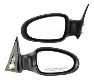 Mirror Pair/Set for 2002-2004 Nissan Altima, Right Passenger and Left Driver, Power, Non-Folding, Non-Heated, Paintable, without Auto Dimming, Blind Spot Detection, Memory, and Signal Light Replacement