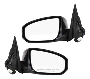 Mirror Pair/Set for Nissan Maxima 2004-2005, Right Passenger and Left Driver, Power Folding, Heated, Paintable with Memory, Replacement
