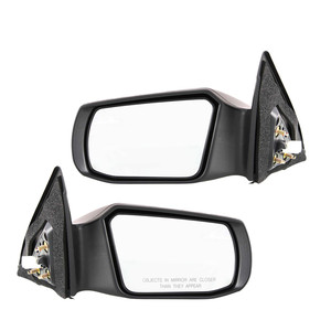 Power Mirror Pair/Set for Nissan Altima 2007-2012, Right Passenger and Left Driver, Non-Folding, Non-Heated, Paintable, w/o Auto Dimming, without Blind Spot Detection, Memory, Signal Light, 2.5L Engine, Sedan/Hybrid w/o Convenience Package, Replacement