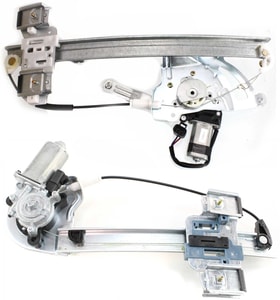 Front and Rear Window Regulator Power Set with Motor for 2000-2005 Pontiac Bonneville Left Driver Side Replacement
