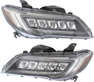 LED Headlight Assembly for Acura RDX 2016-2018, Right Passenger and Left Driver, Replacement Pair/Set
