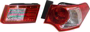 Tail Light Assembly Set for 2009-2010 Acura TSX Sedan, Right Passenger Inner and Outer, Set of 2, Replacement