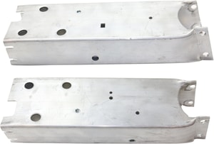 Front Bumper Bracket Pair/Set for BMW X3 2011-2017, X4 2015-2018, Right Passenger and Left Driver Impact, Aluminum, X3 with/without M Package, X4 with/without M Sport Package Replacement