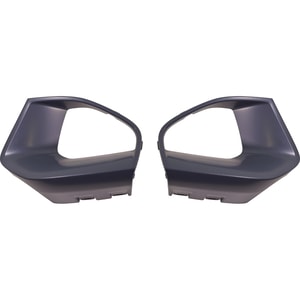 Front Fog Light Molding Pair/Set for BMW 330I/330I XDrive (2019-2022), Includes Right Passenger and Left Driver Sides, Black Replacement