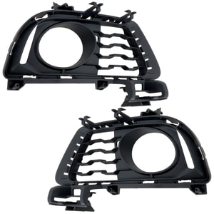 Pair/Set - Front Bumper Grille for BMW 3 Series GT, Years 2014-2019, Right Passenger and Left Driver Side, Black, with M Sport Package, Replacement - Fits 320i, 328i, 330i, 335i, 340i.