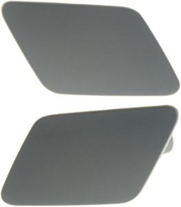 Headlight Washer Cover Pair/Set for BMW 3-Series (2016-2018), Right Passenger and Left Driver, Primed (Ready to Paint), excluding M Sport Line and GT model, Sedan/Wagon - Replacement