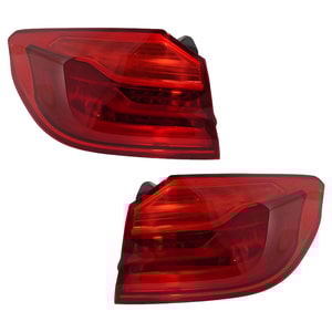 LED Outer Tail Light Assembly Pair/Set for BMW 5 Series 2017-2020, Right Passenger and Left Driver, Sedan - Replacement Models: for 520i, 530i, 540i, M550i 