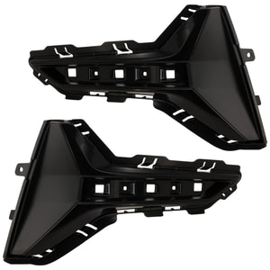 Pair/Set - Rear Bumper Molding Trim Panel Pair/Set for BMW 330I Sedan Sport Line 2019-2022, Right Passenger and Left Driver Side, Without M Sport Package, Replacement