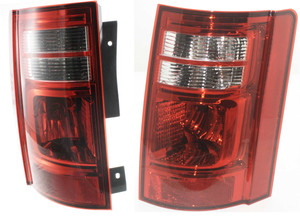 Tail Light Assembly Pair/Set for 2008-2010 Dodge Grand Caravan, Right Passenger and Left Driver Sides, Replacement