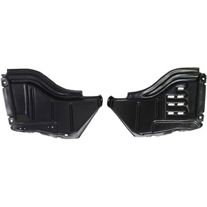 Front Fender Liner Pair/Set for 2007-2013 Toyota Tundra, Right Passenger and Left Driver Front Section, with Steel Bumper Type Replacement