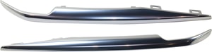 Front Bumper Molding Pair/Set for Cadillac Escalade/Escalade ESV 2015-2020, Left Driver and Right Passenger, Chrome Replacement