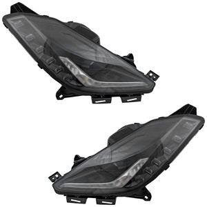 Headlight Assembly Pair/Set for Chevrolet Corvette 2014-2019, Right Passenger and Left Driver, HID/Xenon, with HID Pair/Set, Convertible/Coupe, Replacement