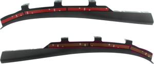 Front Bumper Molding Pair/Set for 2015-2020 Cadillac Escalade, Textured Black Wheel Opening Trim, Right Passenger and Left Driver Replacement