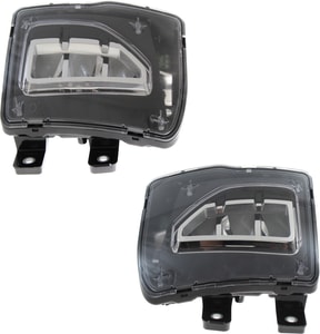 Front Fog Light Assembly for Chevrolet Silverado 1500 (2016-2018), Right Passenger and Left Driver, Replacement Pair/Set