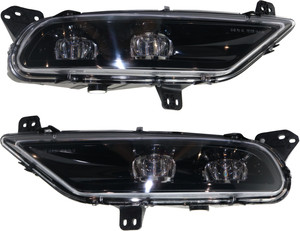 Front Fog Light Assembly for Chrysler 300, 2011-2022, LED, Right Passenger and Left Driver Side, Replacement Pair/Set