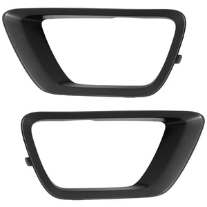 Front Fog Light Molding Pair/Set for 2015-2020 Chevrolet Colorado, Textured Black, with Appearance Package, Fits Base, LT, WT, Z71 Models, Right Passenger and Left Driver Replacement
