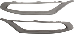 Front Fog Light Molding Pair/Set for Chrysler 300 2015-2022, Right Passenger and Left Driver, Bronze - Replacement