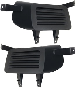 Pair/Set - Front Fog Light Cover Replacement for Chevrolet Suburban/Tahoe 2015-2020 and Suburban 3500 HD 2016-2019, Right Passenger and Left Driver, Black, Without Fog Light Hole, Without Off Road Package
