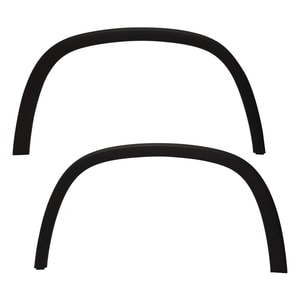 Front Wheel Opening Molding Pair/Set for Chevrolet Traverse 2018-2023, Right Passenger and Left Driver, OE Style, Textured Black Replacement