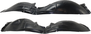 Front Fender Liner Pair/Set for 2018 Chevrolet Equinox, Both Left Driver and Right Passenger Sides, Replacement