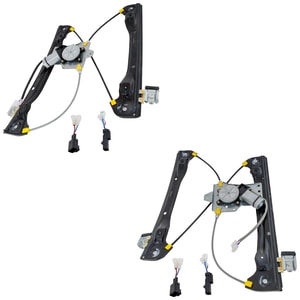 Front Window Regulator Pair/Set for Chevrolet Cruze 2012-2015, Cruze Limited 2016-2016, Right Passenger and Left Driver, Power, with Motor, 2-Pin Connector, From 4-26-2012, Replacement