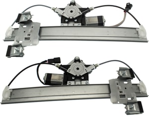 Pair/Set - Power Rear Window Regulator with Motor for 2006-2011 CHEVROLET HHR, Right Passenger and Left Driver Replacement Set