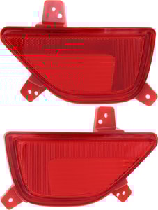 Rear Bumper Reflector Light Pair/Set for Chevrolet Trax 2017-2022, Includes Right Passenger & Left Driver Replacement Reflectors