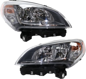 Pair/Set - Headlight Assembly for Ram ProMaster City 2015-2022, Right Passenger and Left Driver, Halogen, Replacement Set