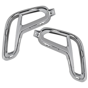 Front Fog Light Molding Pair/Set for 2021-2022 Durango, Right Passenger and Left Driver, Silver Replacement