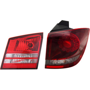 Tail Light Assembly Set for 2009-2020 Dodge Journey, Right Passenger Inner and Outer, Replacement