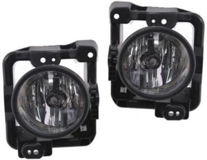 Front Fog Light Assembly Pair/Set for 2009-2010 TSX, Sedan, Right Passenger and Left Driver- Replacement