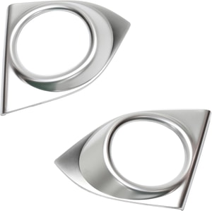 Front Fog Light Molding for 2011-2014 Acura TSX, Right Passenger and Left Driver, Primed (Ready to Paint), Sedan/Wagon, Replacement Pair/Set